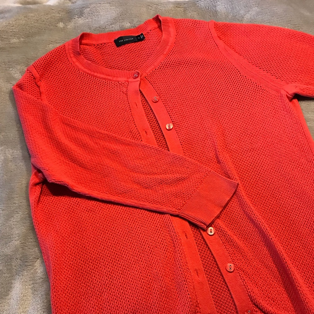 SUMMER CLOSE OUT: Pretty Coral color cardigan